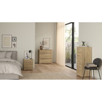 Vysoká komoda v dekore duba v prírodnej farbe 40x107 cm Nova – Tvilum - Image 10