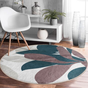 Prateľný okrúhly koberec vhodný pre robotické vysávače ø 80 cm Comfort – Mila Home – Obrázok 2