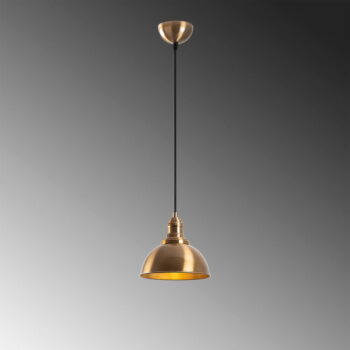Závesné svietidlo v bronzovej farbe s kovovým tienidlom ø 21 cm Varzan – Opviq lights - Image 4