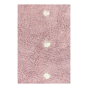 Ružový prateľný ručne tkaný bavlnený detský koberec ø140 cm Little Biscuit Pink – Lorena Canals - Image 4