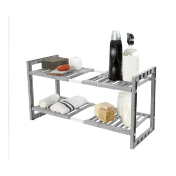 Police do skrinky pod drez s nastaviteľnou šírkou Compactor Expandable Shelf – Obrázok 6