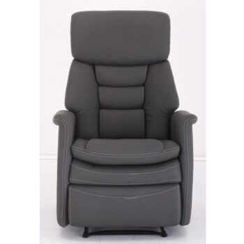Relaxačné kreslo KOMFY je moderné polohovateľné kreslo s podnožkou, ktoré poskytuje maximálne pohodlie a relax. Kreslo je čalúnené sivou ekokožou. Výška a hĺbka sedu je 49 cm. Nosnosť kresla je 150 kg.
