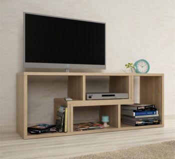 Moderný TV stolík VARIO predstavuje viacúčelový nábytok, ktorý poskytuje množstvo odkladacieho priestoru na uloženie audio / video techniky, kníh, kvetín, dekoračných predmetov a iných drobností. TV stolík predstavuje kvalitný slovenský výrobok vyrobený z laminovanej DTD vo farebnom prevedení…