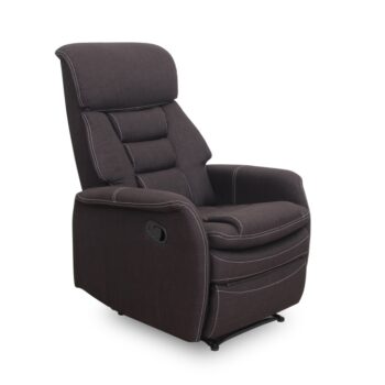 Relaxačné kreslo KOMFY je moderné polohovateľné kreslo s podnožkou, ktoré poskytuje maximálne pohodlie a relax. Kreslo je čalúnené čokoládovou látkou. Výška a hĺbka sedu je 49 cm. Nosnosť kresla je 150 kg.