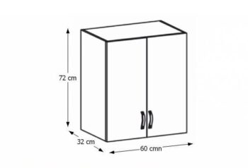 Horná kuchynská skrinka ROYAL G60 je dvojdverová skrinka, ktorú možno kombinovať s ostatnými prvkami z modelovej rady Royal. Rozmery skrinky sú (ŠxHxV): 60x32x72 cm. Systém Royal je elegantná sektorová kuchynská zostava vyrobená v anglickom štýle, ktorú si môžete vyskladať podľa Vašich potrieb…