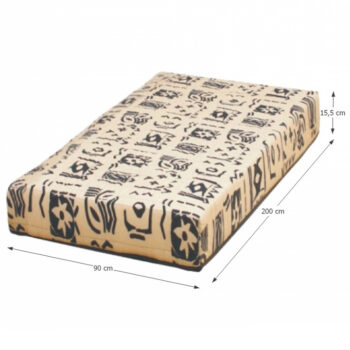 Pružinový matrac FUTON ARONA 90x200 cm je ľahký a priedušný matrac s bavlneným poťahom. Jadro matraca tvoria kvalitné bonellové pružiny s priemerom 2,2 cm. Nosnosť matraca je 80 kg.