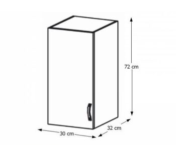 Horná kuchynská skrinka ROYAL G30 L je jednodverová skrinka, ktorú možno kombinovať s ostatnými prvkami z modelovej rady Royal. Rozmery skrinky sú (ŠxHxV): 30x32x72 cm. Systém Royal je elegantná sektorová kuchynská zostava vyrobená v anglickom štýle, ktorú si môžete vyskladať…