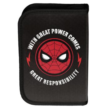 3-dielny školský set Spider-Man - batoh na kolieskach + peračník + taška na prezúvky