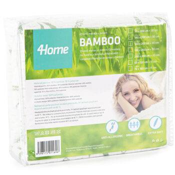4Home Bamboo Chránič matraca s lemom, 180 x 200 cm + 30 cm, 180 x 200 cm
