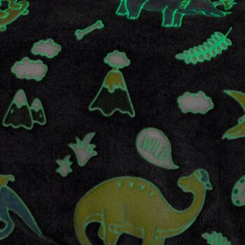 4Home Baránková mikina mikroplyš svietiaca Dino, uni S - detské