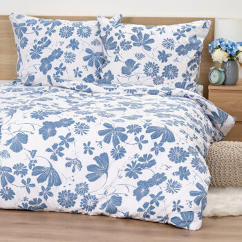 4Home Bavlnené obliečky Blue Meadow, 140 x 200 cm, 70 x 90 cm