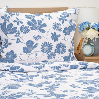 4Home Bavlnené obliečky Blue Meadow, 140 x 200 cm, 70 x 90 cm