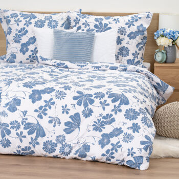 4Home Bavlnené obliečky Blue Meadow, 140 x 200 cm, 70 x 90 cm