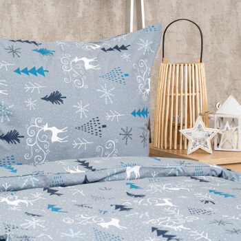 4Home Bavlnené obliečky Elegant deer grey, 140 x 220 cm, 70 x 90 cm