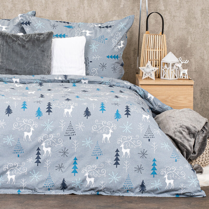 4Home Bavlnené obliečky Elegant deer grey, 140 x 220 cm, 70 x 90 cm 4Home Bavlnené obliečky Elegant deer grey, 140 x 220 cm, 70 x 90 cm