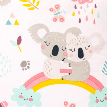 4Home Bavlnené obliečky Koala rainbow, 140 x 200 cm, 70 x 90 cm