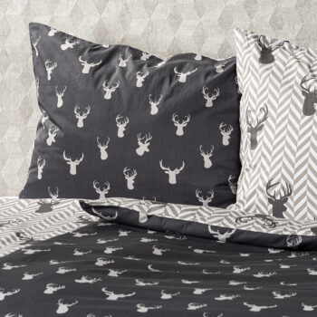 4Home Bavlnené obliečky Reindeer, 140 x 220 cm, 70 x 90 cm
