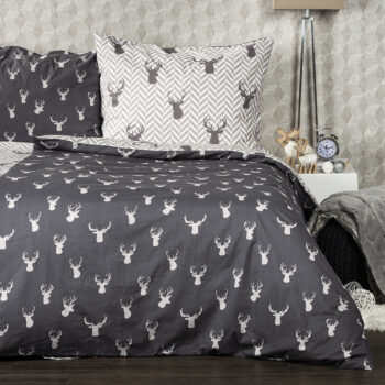 4Home Bavlnené obliečky Reindeer, 140 x 220 cm, 70 x 90 cm