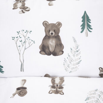4Home Detské bavlnené obliečky do postieľky Forest Friends, 100 x 135 cm, 40 x 60 cm