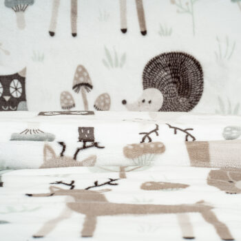4Home Detské obliečky mikroflanel Nordic friends, 140 x 200 cm, 70 x 90 cm