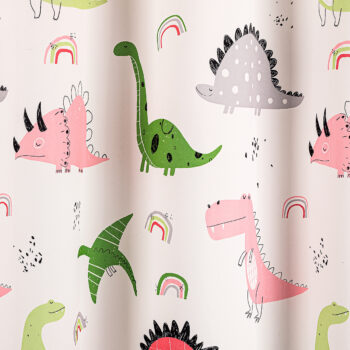 4Home Detský závěs Dino ružová, 140 x 245 cm