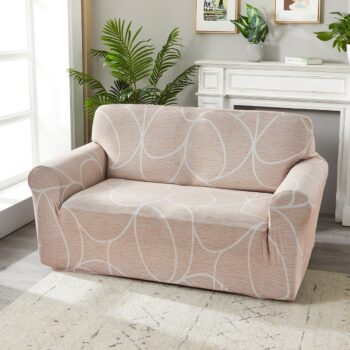 4Home Napínací poťah na kreslo Abstract béžová, 90-140 cm + obliečka na vankúšik zadarmo, 90-140 cm