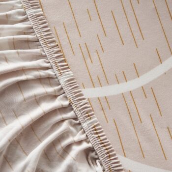 4Home Napínací poťah na kreslo Abstract béžová, 90-140 cm + obliečka na vankúšik zadarmo, 90-140 cm