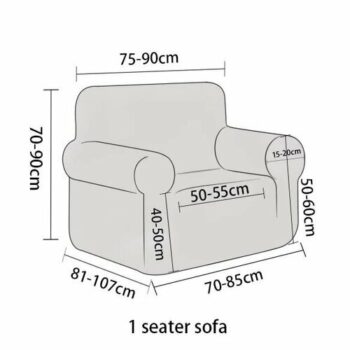 4Home Napínací poťah na kreslo Elegant modrá, 90-140 cm + obliečka na vankúšik zadarmo, 90-140 cm