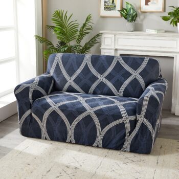 4Home Napínací poťah na sedačku Elegant modrá, 190-230 cm + obliečka na vankúšik zadarmo, 190-230 cm
