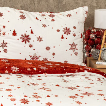 4Home Obliečky mikroflanel Happy winter, 160 x 200 cm, 70 x 80 cm