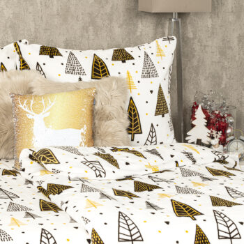 4Home Obliečky mikroflanel Nordic Tree, 140 x 200 cm, 70 x 90 cm