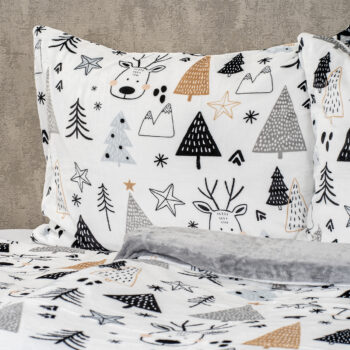 4Home Obliečky mikroflanel Nordic forest, 160 x 200 cm, 70 x 80 cm