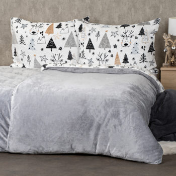 4Home Obliečky mikroflanel Nordic forest, 160 x 200 cm, 70 x 80 cm
