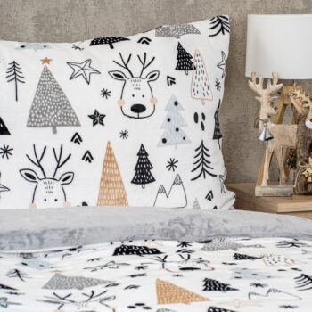 4Home Obliečky mikroflanel Nordic forest, 160 x 200 cm, 70 x 80 cm