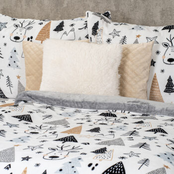 4Home Obliečky mikroflanel Nordic forest, 160 x 200 cm, 70 x 80 cm