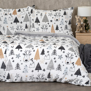 4Home Obliečky mikroflanel Nordic forest, 160 x 200 cm, 70 x 80 cm