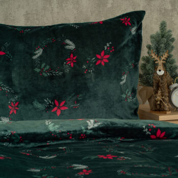 4Home Obliečky mikroflanel Poinsettia, 160 x 200 cm, 70 x 80 cm