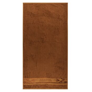 4Home Sada Bamboo Premium osuška a uterák hnedá, 70 x 140 cm, 50 x 100 cm