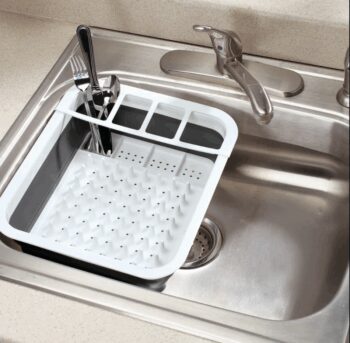 4Home Skladací silikónový odkvapkávač na riad Clean
