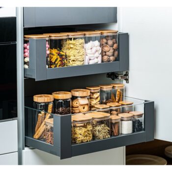 4Home Sklenená dóza na potraviny s vekom Bamboo, 950 ml, 950 ml