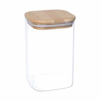 4Home Sklenená dóza na potraviny s vekom Bamboo, 950 ml, 950 ml