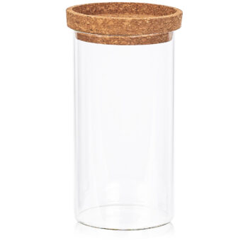 4Home Sklenená dóza na potraviny s vekom Cork, 1000 ml, 1000 ml