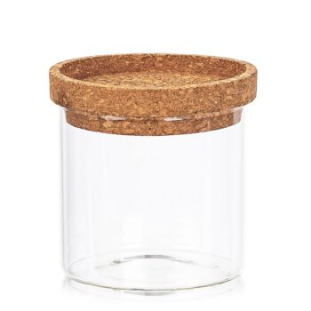 4Home Sklenená dóza na potraviny s vekom Cork, 450 ml, 450 ml