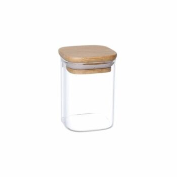 4Home Sklenená dóza na potraviny s viečkom Bamboo, 170 ml, 170 ml