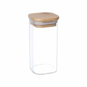 4Home Sklenená dóza na potraviny s viečkom Bamboo, 300 ml, 300 ml