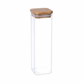 4Home Sklenená dóza na potraviny s viečkom Bamboo, 530 ml, 530 ml