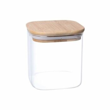 4Home Sklenená dóza na potraviny s viečkom Bamboo, 550 ml, 550 ml