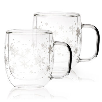 4Home Termo pohár Hot&Cool Snowflake 350 ml, 2 ks