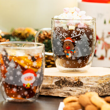 4Home Termo pohár Mug Reindeer Hot&Cool 270 ml, 2 ks