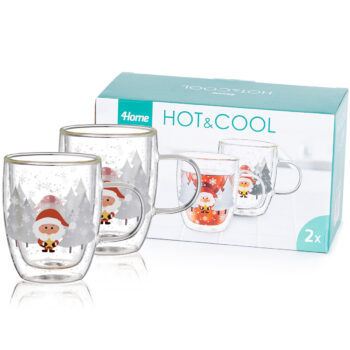 4Home Termo pohár Mug Santa Hot&Cool 270 ml, 2 ks